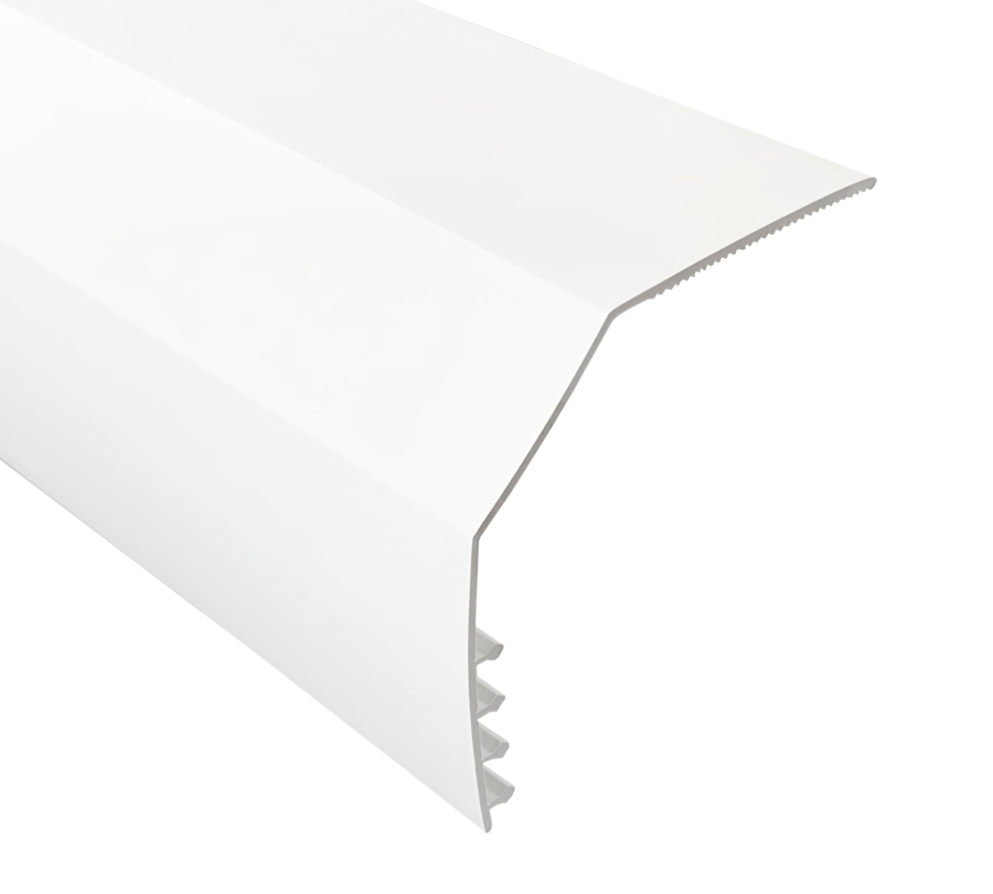Cornière Pan coupé 100x100 - Finition Fenêtre PVC - Couleur blanc