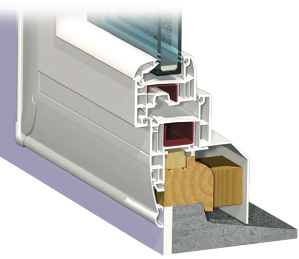 Fenêtre PVC — Pose en rénovation partielle