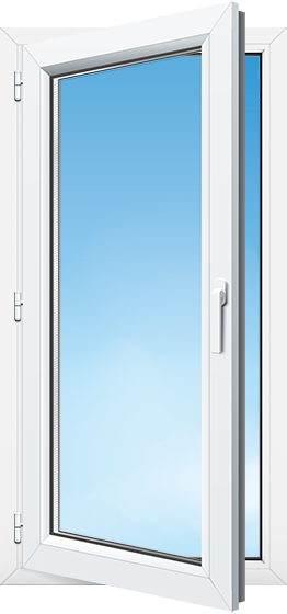 fenêtre PVC sur mesure à 1 vantail pose en rénovation partielle