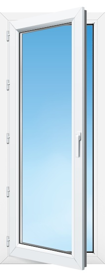 porte-fenêtre PVC sur mesure à 1 vantail pose en tunnel